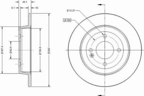 Remy RAD1309C - Kočioni disk www.molydon.hr