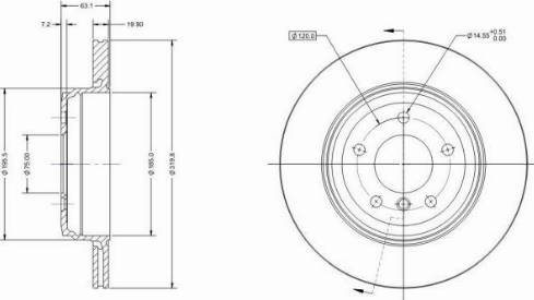 Remy RAD1308C - Kočioni disk www.molydon.hr