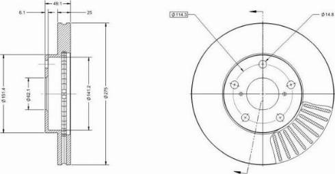 Remy RAD1387C - Kočioni disk www.molydon.hr