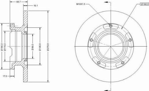 Remy RAD1299C - Kočioni disk www.molydon.hr