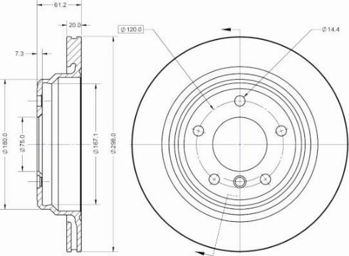 Remy RAD1295C - Kočioni disk www.molydon.hr