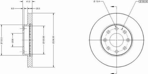 Remy RAD1291C - Kočioni disk www.molydon.hr