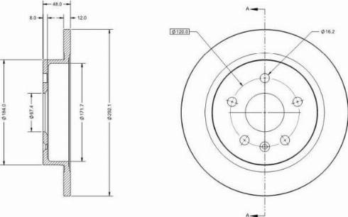 Remy RAD1244C - Kočioni disk www.molydon.hr