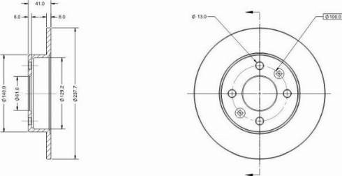 Remy RAD1258C - Kočioni disk www.molydon.hr