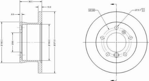 Remy RAD1268C - Kočioni disk www.molydon.hr