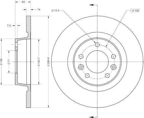 Remy RAD1211C - Kočioni disk www.molydon.hr