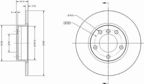 Remy RAD1285C - Kočioni disk www.molydon.hr