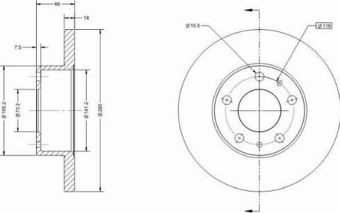 Remy RAD1280C - Kočioni disk www.molydon.hr