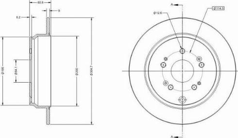 Remy RAD1281C - Kočioni disk www.molydon.hr