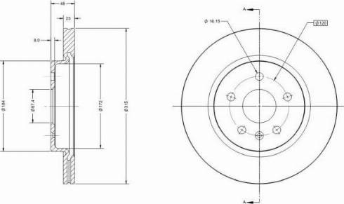 Remy RAD1239C - Kočioni disk www.molydon.hr