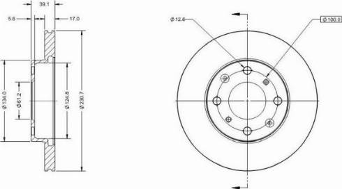 Remy RAD1226C - Kočioni disk www.molydon.hr