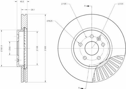 Remy RAD1228C - Kočioni disk www.molydon.hr