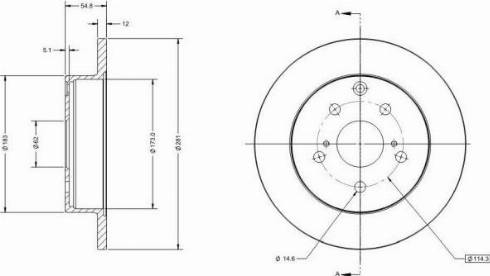 Remy RAD1271C - Kočioni disk www.molydon.hr