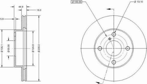 Remy RAD1707C - Kočioni disk www.molydon.hr