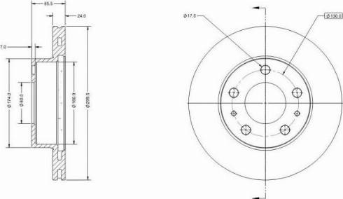 Remy RAD1727C - Kočioni disk www.molydon.hr