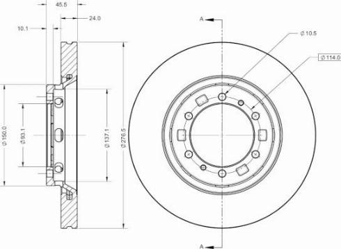 Remy RAD2460C - Kočioni disk www.molydon.hr