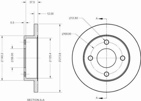 ATE 415110 - Kočioni disk www.molydon.hr