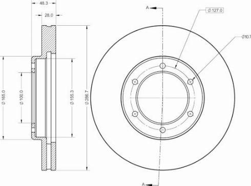 Remy RAD2555C - Kočioni disk www.molydon.hr