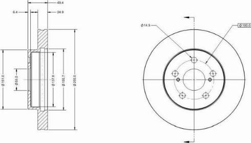 Remy RAD2537C - Kočioni disk www.molydon.hr