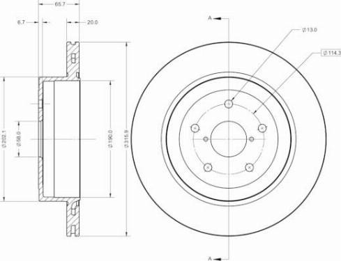 Remy RAD2574C - Kočioni disk www.molydon.hr