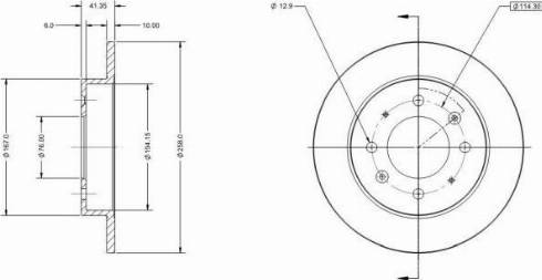 Remy RAD2191C - Kočioni disk www.molydon.hr