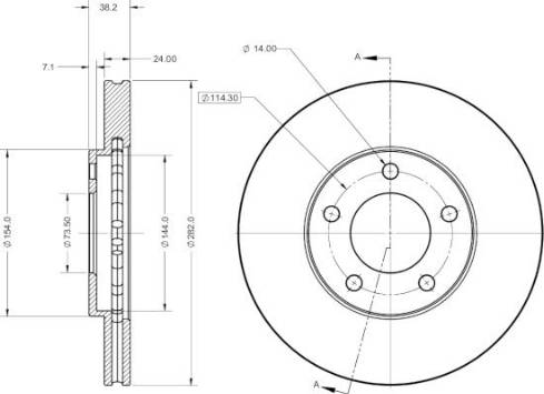 Remy RAD2141C - Kočioni disk www.molydon.hr