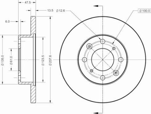 Lucas Electrical DF1807 - Kočioni disk www.molydon.hr