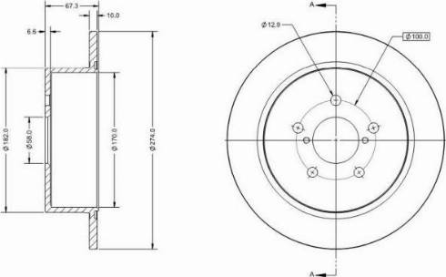 Remy RAD2156C - Kočioni disk www.molydon.hr