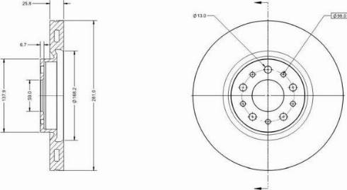 Remy RAD2158C - Kočioni disk www.molydon.hr