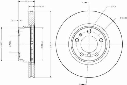 Remy RAD2116C - Kočioni disk www.molydon.hr