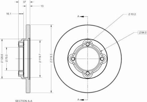 Remy RAD2305C - Kočioni disk www.molydon.hr