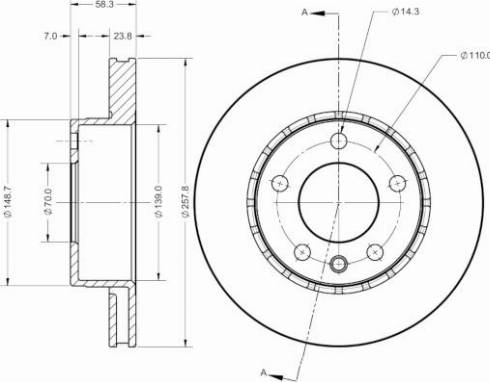 Remy RAD2308C - Kočioni disk www.molydon.hr