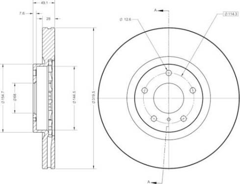 Remy RAD2311C - Kočioni disk www.molydon.hr