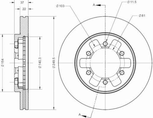 Remy RAD2245C - Kočioni disk www.molydon.hr