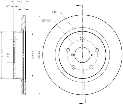 Remy RAD2255C - Kočioni disk www.molydon.hr