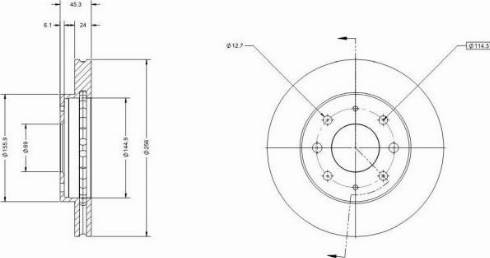 Remy RAD2250C - Kočioni disk www.molydon.hr