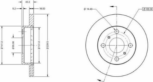 Remy RAD2205C - Kočioni disk www.molydon.hr