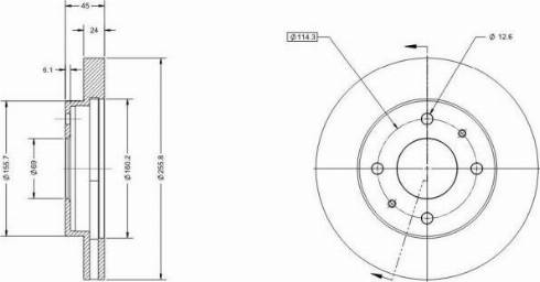 Remy RAD2211C - Kočioni disk www.molydon.hr