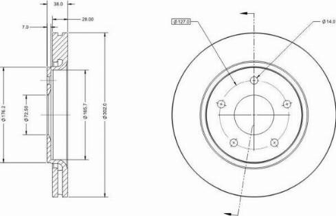 Remy RAD2229C - Kočioni disk www.molydon.hr