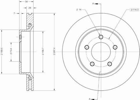 ACDelco AC3612D - Kočioni disk www.molydon.hr