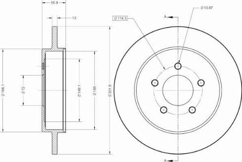 Remy RAD2737C - Kočioni disk www.molydon.hr