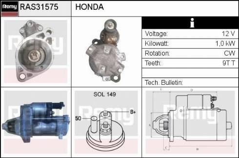 Remy RAS31575 - Starter www.molydon.hr
