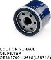 RENAULT 7700112686 - Filter za ulje www.molydon.hr