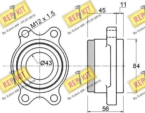 REPKIT RKB0984 - Komplet Ležaja kotača www.molydon.hr