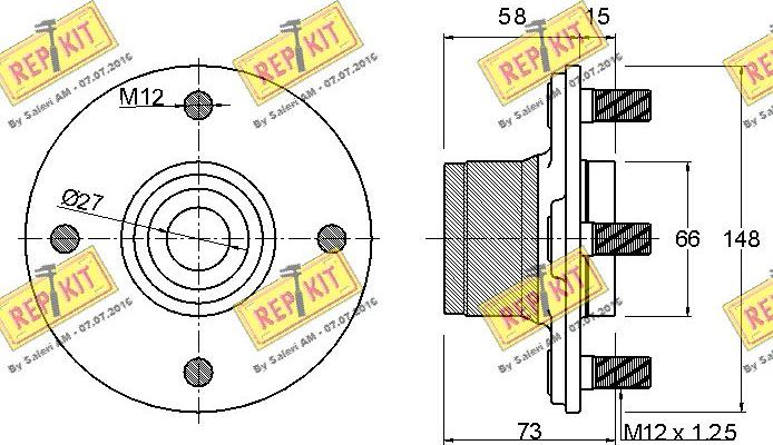 REPKIT RKB0926 - Komplet Ležaja kotača www.molydon.hr