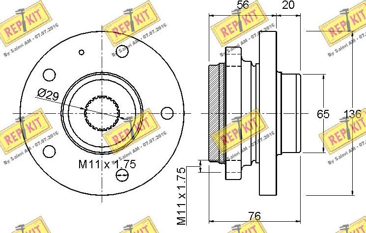 REPKIT RKB1535 - Komplet Ležaja kotača www.molydon.hr