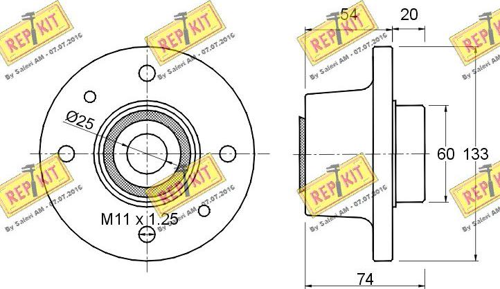 REPKIT RKB1073 - Komplet Ležaja kotača www.molydon.hr