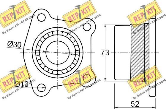 REPKIT RKB1128 - Komplet Ležaja kotača www.molydon.hr