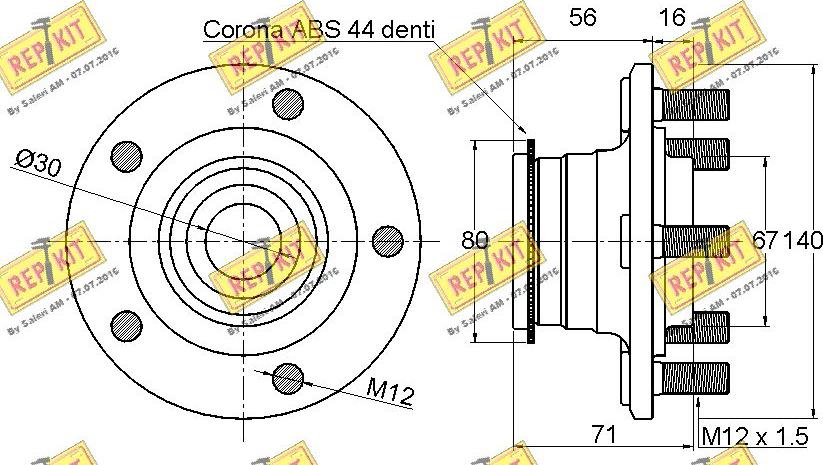 REPKIT RKB2576 - Komplet Ležaja kotača www.molydon.hr