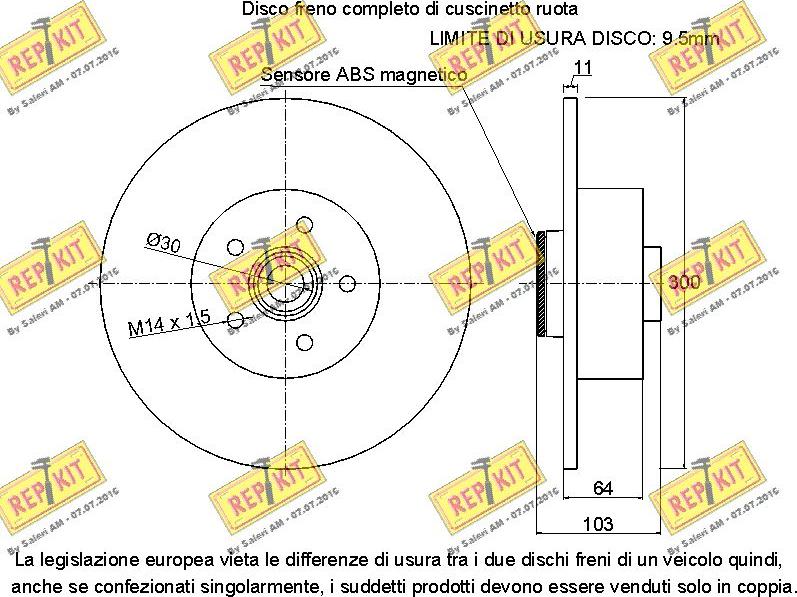 REPKIT RKB2621 - Kočioni disk www.molydon.hr